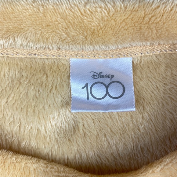 Disney Winnie The Pooh Hunny 100 Sleepwear Sleep Shirt‎ Top Plush Yellow L - Picture 2 of 8